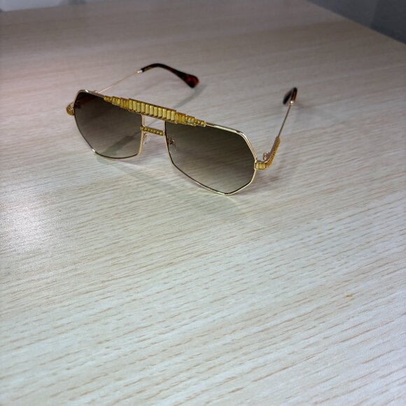 Black Lens Aviator Sunglasses main image 4
